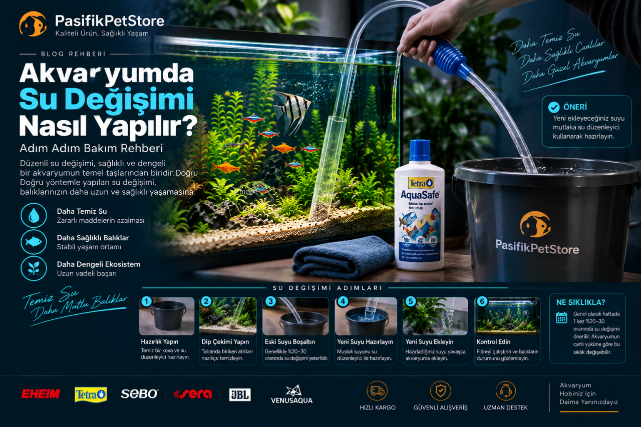 Akvaryumda Su Değişimi Nasıl Yapılır? Adım Adım Bakım Rehberi
