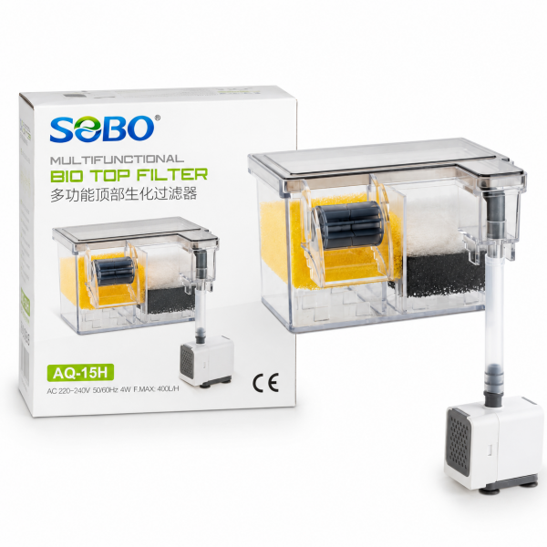 Sobo Bio Askı Filtre 4W. 400 Lt/Saat AQ-15H