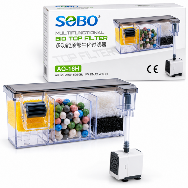 Sobo Bio Askı Filtre 4W. 400 Lt/Saat AQ-16H